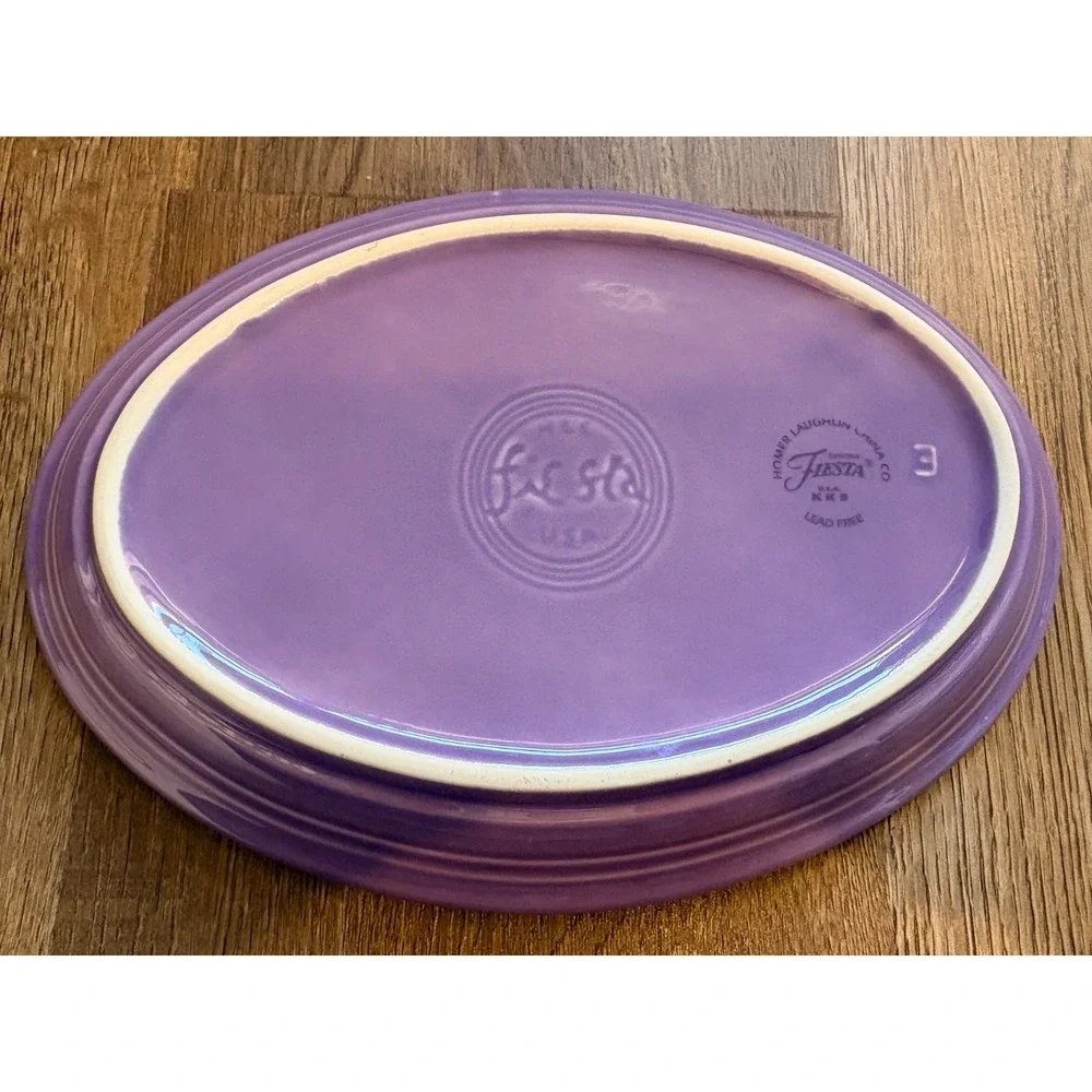 FIESTA LILAC LARGE‎ OVAL PLATTER 9 5/8 in. 1995 Homer Laughlin Rare Color